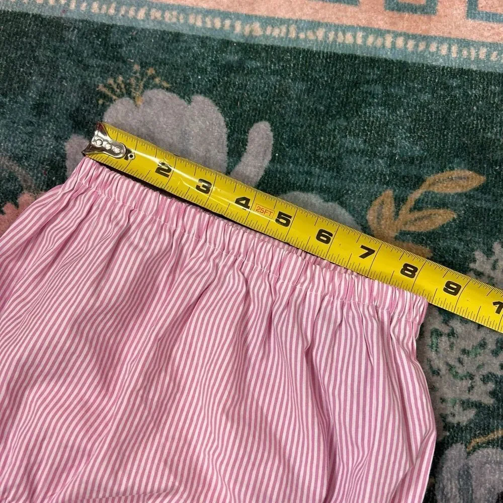 Mi Golondrina Bloomers Bottom Baby 3 Pink White Striped Ruffle Girls Shorts 3t
